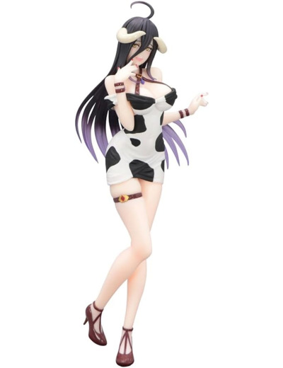 [FIGURINE]  Overlord - Trio-Try-it Furyu - Albedo Mini Dress Cow Pattern 21 cm