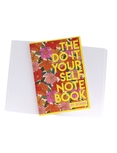 BOHIN Carnet créatif A5 “The Do It Yourself Notebook” – Blossom Orange – 96 pages à points – Format A5