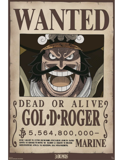 [POSTER] ONE PIECE - Poster Maxi 91,5x61 - Wanted Gol .D. Roger