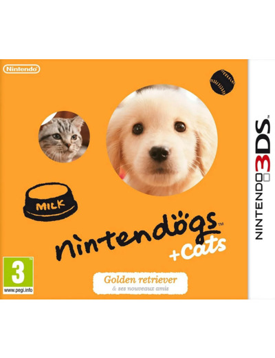 Jeu 3DS Nintendogs + Cats - Golden Retriever et ses nouveaux amis