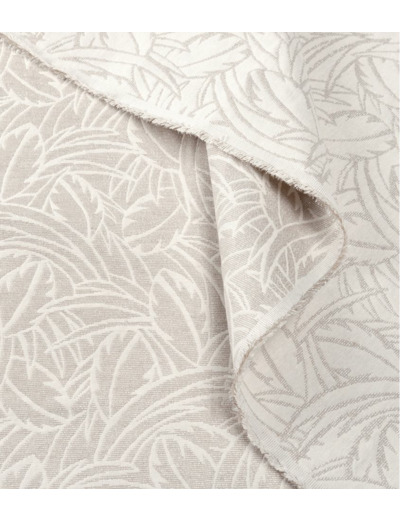 Studio Walkie Talkie - Tissu Jacquard "Millefeuille Silver" de Coton Mélangé