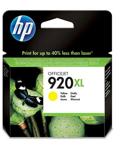 HP 920XL Cartouche d'encre Jaune Authentique pour HP
