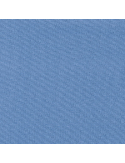 C. Pauli - Tissu Bord Cote de Coton Uni Couler Bleu Vif