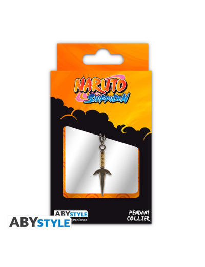 NARUTO SHIPPUDEN - Collier avec pendentif 3D "Kunai Minato"