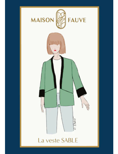 Maison Fauve - Patron Couture Veste "Sable" du 34 au 52