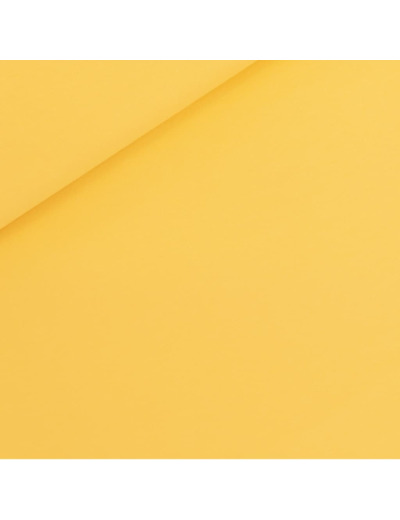 See You at Six - Tissu French Terry Coton Uni Couleur Jaune Millefeuille