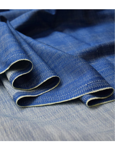 Singulière par Cousette - Tissu Jean Souple "Bright blue"