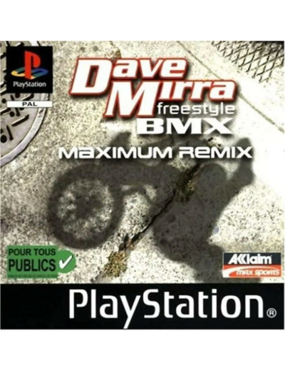 Jeu PS1 Dave Mirra BMX Maximum Remix