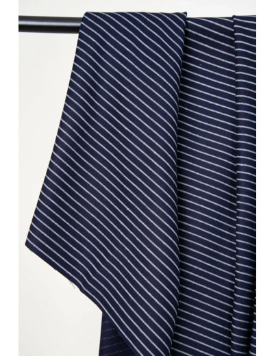 Atelier Brunette - Tissu "Denim Stripes Indigo"