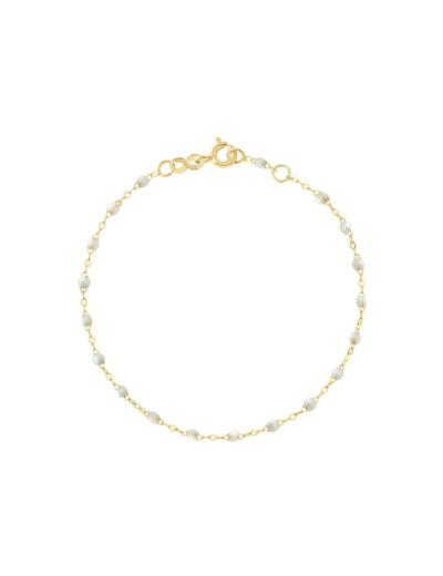 Bracelet Gigi Clozeau Classique en or jaune et résine opale, taille 17cm