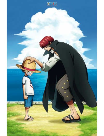 [POSTER] ONE PIECE - Poster (91,5 x 61 cm) - Shanks & Luffy