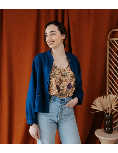 Singulière par Cousette – Patron Couture Veste Blouse Femme "Elyette" du XS au XXXL