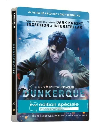 Blu-ray Dunkerque Edition Spéciale Steelbook 2d 4k
