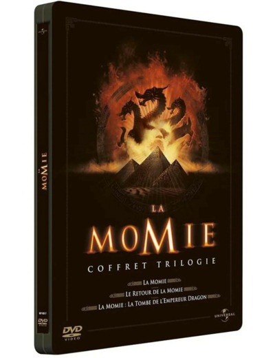 Dvd La Momie - La trilogie : La Momie + Le Retour de la momie + La Momie - La tombe de l'Empereur Dragon - Pack Collector boîtier SteelBook