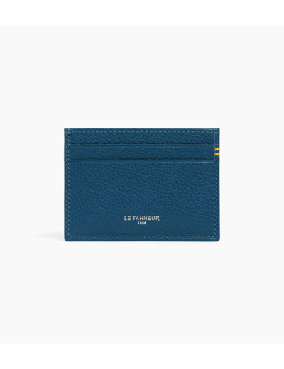 Porte cartes en cuir grainé