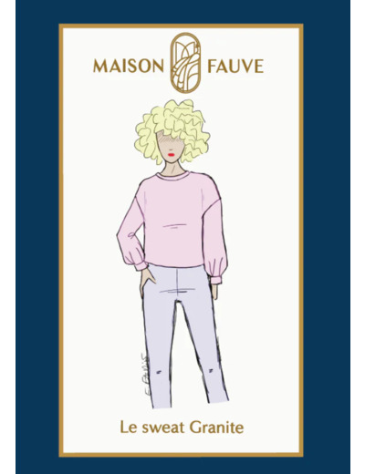 Maison Fauve – Patron Femme Sweat "Granite" du 34 au 52