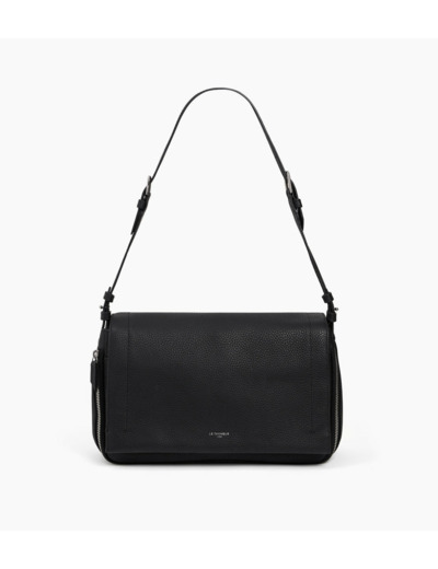 Sac bandoulière moyen modèle Aurore en cuir grainé