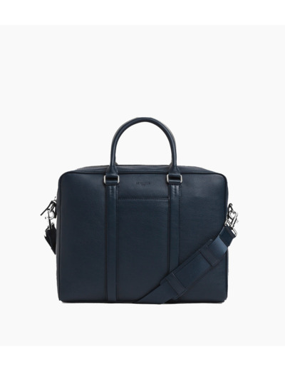 Porte documents 17" Charles en cuir grainé moyen modèle