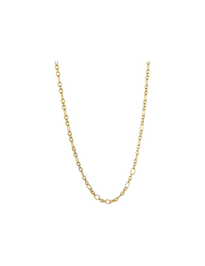 Chaîne Arthus Bertrand Ovale Striée en vermeil, 80cm