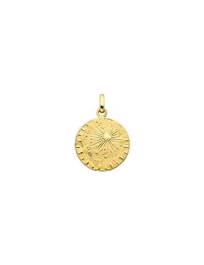 Médaille Arthus Bertrand Pluie d'Etoiles en or jaune poli, 16mm