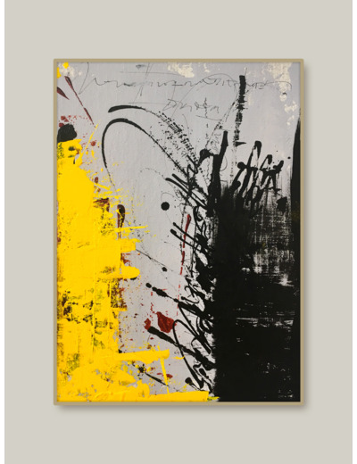 « Rumeur d’encre #3 » - Acrylique sur toile - 22x16 cm