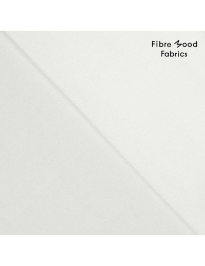 Fibre Mood - Tissu Popeline de Coton Lavé "Libbie" Uni Couleur Blanc