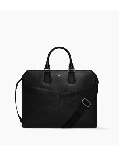 Porte documents slim 15" Anatole en cuir liégé et cuir lisse