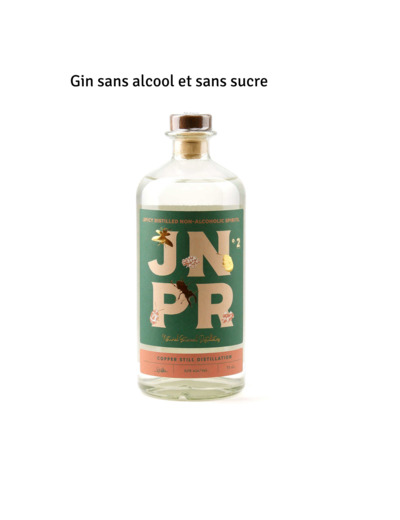 JNPR n°2 "L'original" - Gin sans alcool et sans sucre