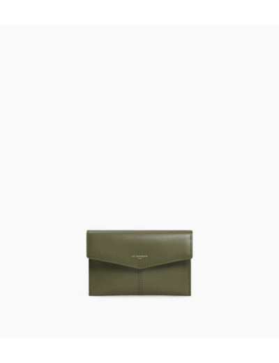 Pochette enveloppe moyen modèle Charlotte en cuir lisse