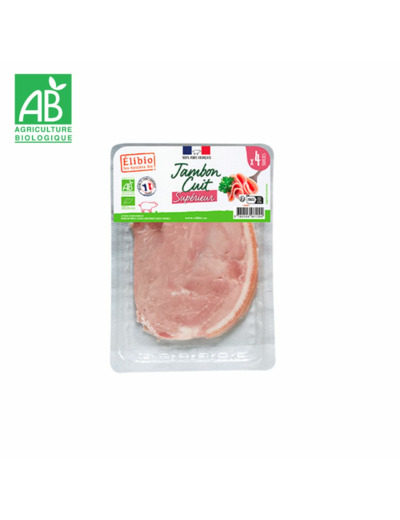 Jambon cuit bio 4 tr - 160g