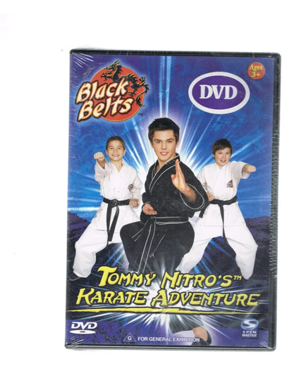 Dvd Tommy Nitro S Karate Adventure , Black Belts , Learn Fundamentals Of Karate