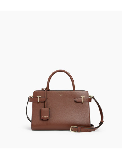 Sac à main moyen modèle Emilie en cuir grainé