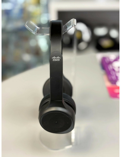 Cisco Headset 730 - Micro-casque - sur-oreille - Bluetooth - sans fil - Suppresseur de bruit actif - noir de charbon