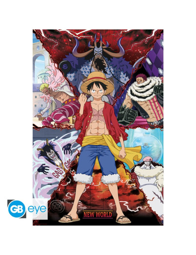 [POSTER] ONE PIECE - Poster Maxi 91,5x61 - Luffy vs Nouveau Monde