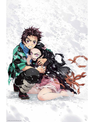 [POSTER] DEMON SLAYER - Poster Maxi 91,5x61 Tanjiro & Nezuko Neige
