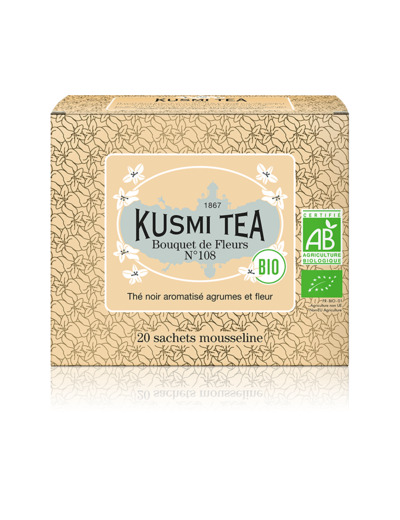 Mélanges Historiques Noirs Bouquet de Fleurs N°108 Bio - Etui 20 sachets mousseline - 40gr