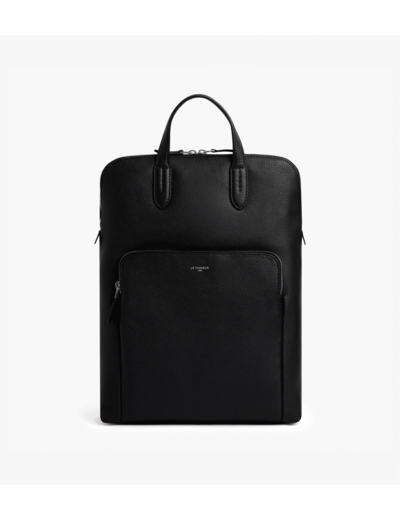 Sac à dos zippé business Sophie en cuir grainé