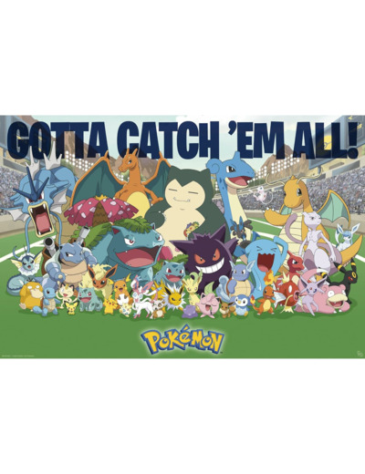[POSTER] POKEMON - Poster Maxi (91,5 x 61 cm) - Favoris de tous les temps