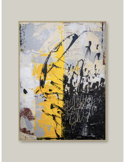 « Rumeur d’encre #1 » - Acrylique sur toile -  22x16 cm