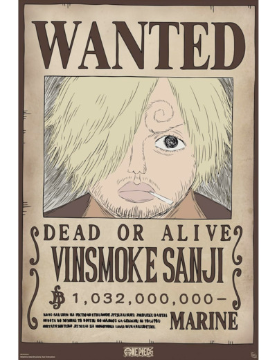 [POSTER] ONE PIECE - Poster (91,5 x 61 cm) - Wanted Sanji Wano