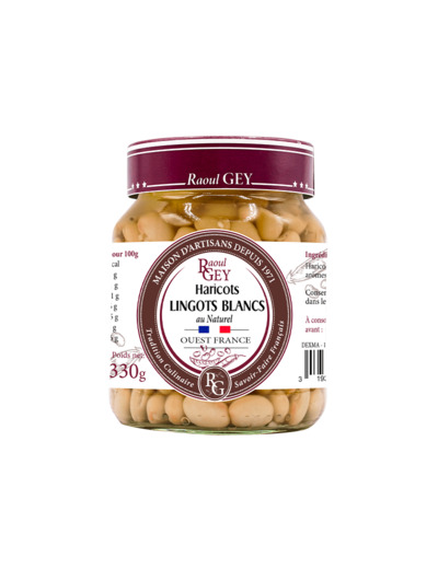 Haricots Lingots blancs au naturel 350g