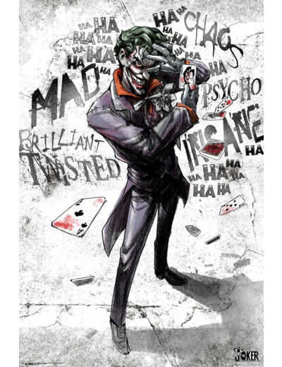 [POSTER] DC Comics - Poster Maxi 91,5x61 - Joker Asylum Maxi