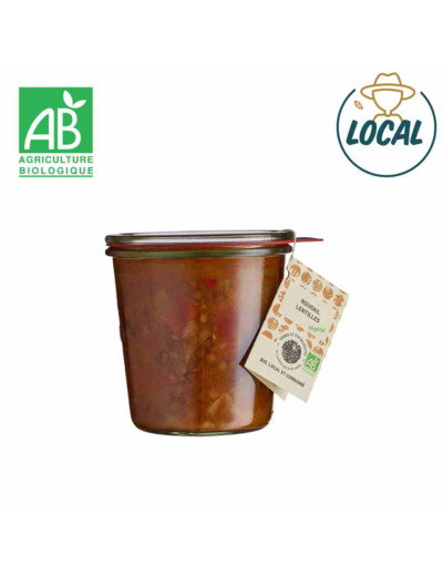 Rougail de lentilles aux poivrons rouges - 480 g