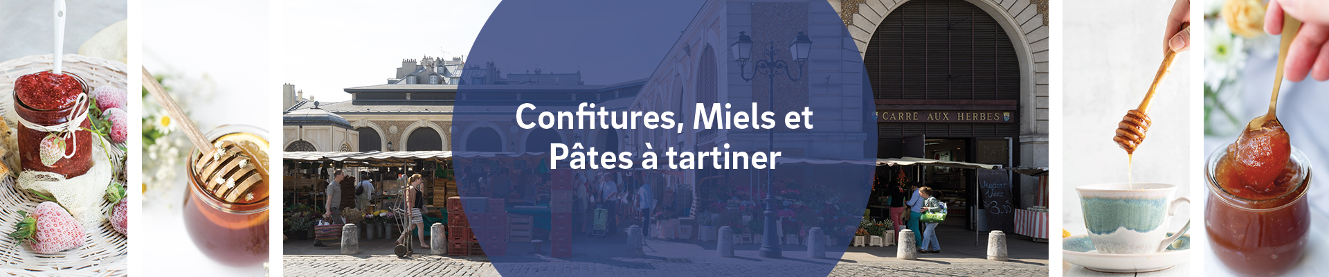 Confiture, miel et pâte à tartiner